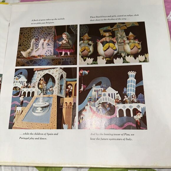 Walt Disney It's A Small World Book & LP Record Disneyland 3925 - Picture 11 of 16